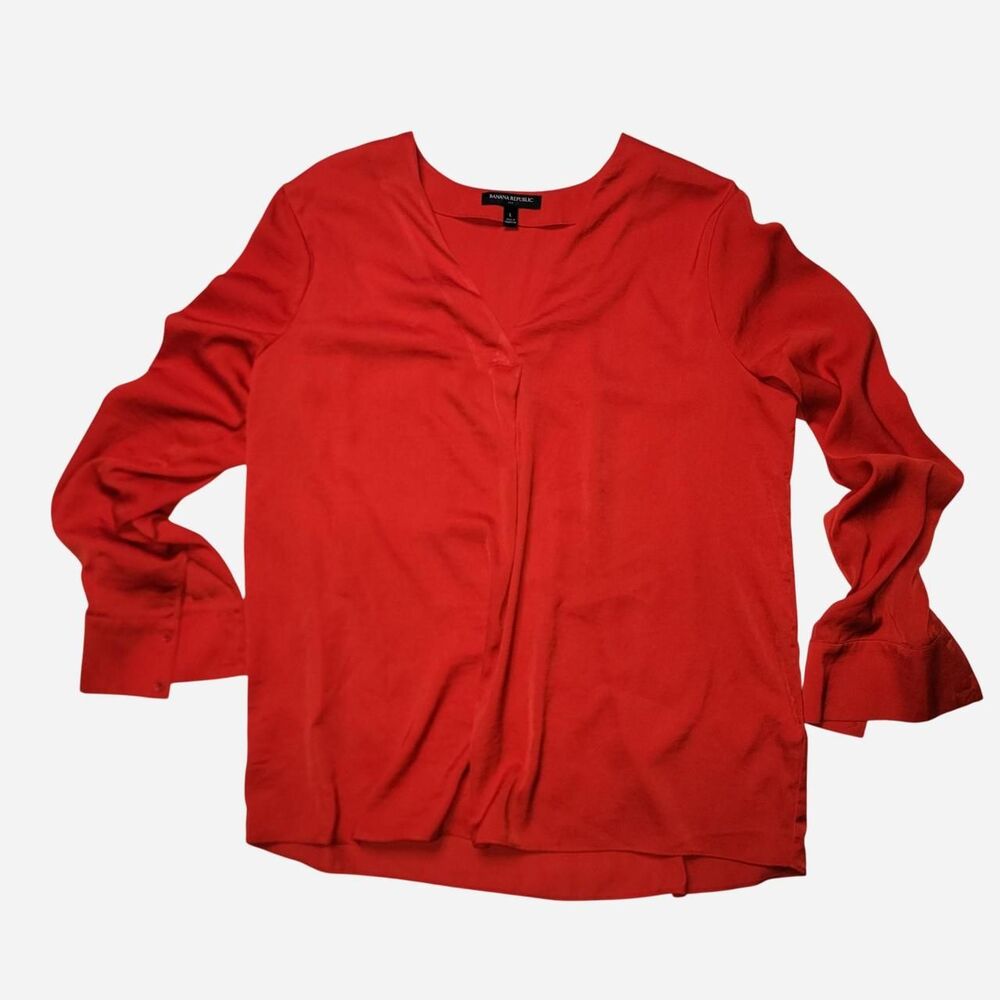 Banana-republic Women's Red Blouse